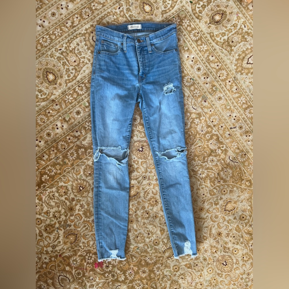Madewell 9” high rise skinny. Size 27